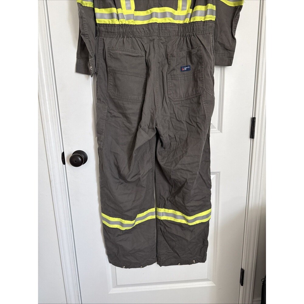 Lapco FR Coveralls Mens LARGE Flame Resistant Reflective Workwear - Picture 8 of 8